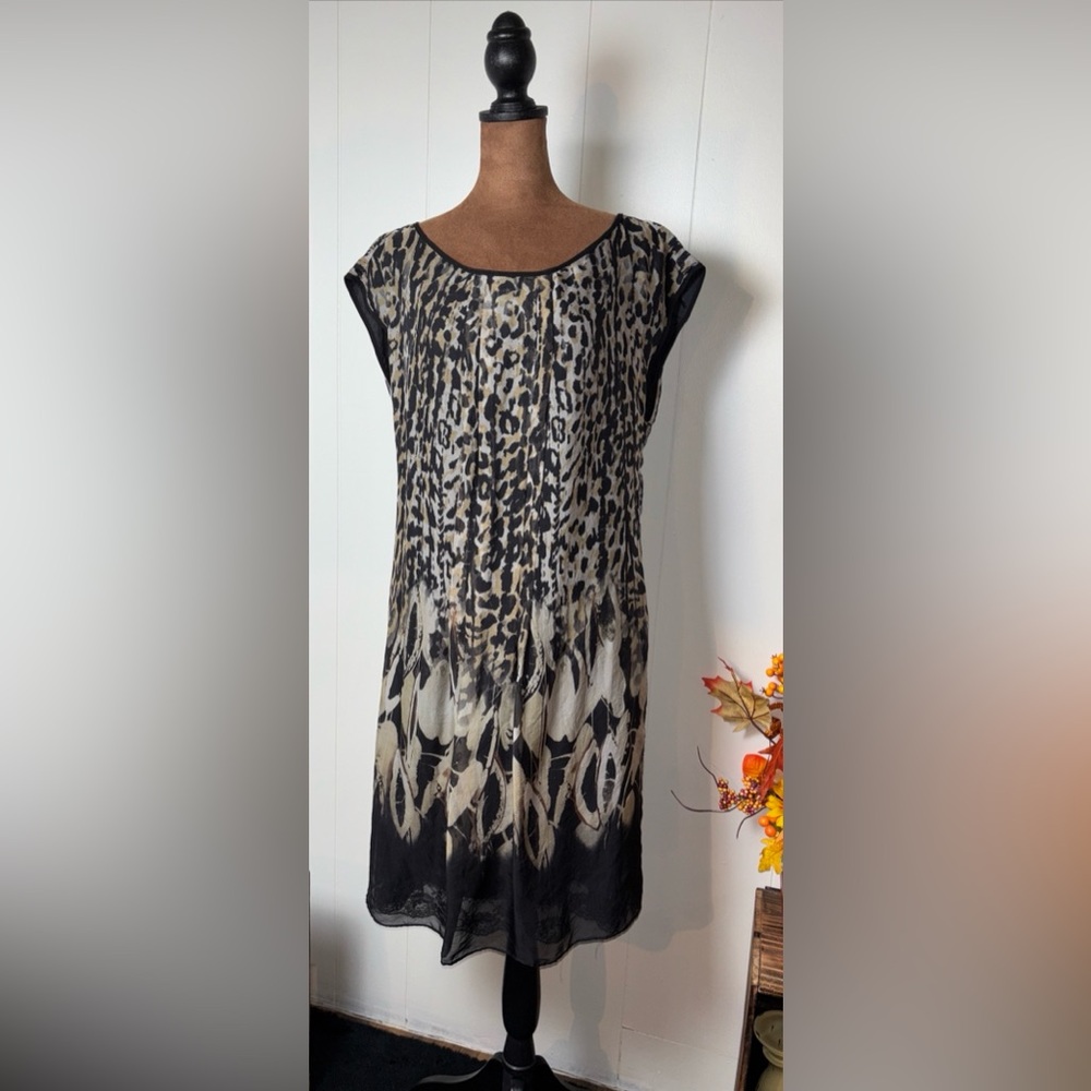 Zara Basic Black Classy Comfortable Midi Large Ch… - image 1